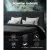 Artiss Avio Double Bed Frame Grey Charcoal, Faux Linen Upholstery, Tufted Headboard, 4 Storage Drawers, 203x148.5cm