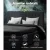 Artiss Avio King Size Bed Frame with 4 Storage Drawers, Charcoal Faux Linen, Tufted Headboard, Steel Frame