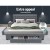 Artiss Avio Queen Bed Frame with 4 Storage Drawers, Tufted Headboard, Faux Linen Upholstery, Grey, 216x164.5x95cm Artiss Avio Queen Bed Frame with 4 Storage Drawers, Tufted Headboard, Faux Linen Upholstery, Grey, 216x164.5x95cm