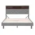 Artiss Double Bed Frame with LED Lights, Storage Shelves, Hidden Storage, Tufted Headboard, Faux Linen Grey