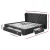 Artiss Mila King Size Bed Frame Charcoal - Faux Linen, 4 Storage Drawers, Tufted Headboard, Sturdy Steel & Wood Design