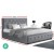 Artiss Tiyo Double Size Gas Lift Bed Frame in Grey - Premium Faux Linen, Storage Function, Scandinavian Tufted Headboard Artiss Tiyo Double Size Gas Lift Bed Frame in Grey - Premium Faux Linen, Storage Function, Scandinavian Tufted Headboard