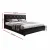 Artiss Tiyo Double Size Gas Lift Bed Frame, Black - PVC Leather, Storage, Scandinavian Tufted Headboard, 300kg Capacity
