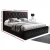 Artiss King Size Bed Frame, Black Tiyo – Gas Lift Storage, PVC Leather Upholstery, Tufted Headboard, Sturdy Wooden Base