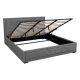 Artiss Tiyo King Size Gas Lift Bed Frame - Premium Grey Faux Linen, Storage, Sturdy Wooden Slat Base, Scandinavian Style Artiss Tiyo King Size Gas Lift Bed Frame - Premium Grey Faux Linen, Storage, Sturdy Wooden Slat Base, Scandinavian Style
