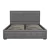 Artiss Tiyo Queen Size Bed Frame Gas Lift Storage Upholstered Faux Linen Grey Tufted Headboard Wooden Slats