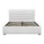 Artiss Tiyo Queen Size Gas Lift Bed Frame - White PVC Leather, Tufted Headboard, Storage, Heavy-Duty, Easy Assembly