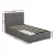 Artiss King Single Gas Lift Bed Frame Grey Faux Linen Upholstered Storage Base Wooden Slats Tufted Headboard
