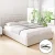 Artiss VILA Queen Size Bed Frame Gas Lift Storage Beige Linen Upholstered Tufted Headboard Wooden Slats 300kg