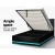 Artiss LUMI King Single Bed Frame Gas Lift Storage LED Lights PVC Leather Black Padded Headboard 16 Colours