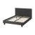 Artiss Neo Double Size Bed Frame Charcoal Faux Linen Upholstered Padded Headboard Solid Wood Slat Base 300kg