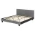 Artiss Neo King Size Bed Frame in Grey – Faux Linen Upholstery, Wood Slat Base, High-Density Foam, Easy Assembly