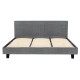 Artiss Neo King Size Bed Frame in Grey – Faux Linen Upholstery, Wood Slat Base, High-Density Foam, Easy Assembly
