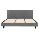 Artiss Neo King Size Bed Frame in Grey – Faux Linen Upholstery, Wood Slat Base, High-Density Foam, Easy Assembly