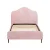 Artiss OLAN King Single Bed Frame, Velvet Upholstered, Pink, Solid Wood Slats, Plush Headboard, 180KG Capacity