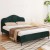 Artiss OLAN Queen Bed Frame, Velvet Upholstered, Dark Green, Solid Wood, Metal Legs, Plush Headboard, 300KG Capacity Artiss OLAN Queen Bed Frame, Velvet Upholstered, Dark Green, Solid Wood, Metal Legs, Plush Headboard, 300KG Capacity