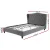 Artiss Double Bed Frame with Wingback Headboard, Grey Linen Upholstery, Sturdy Steel & Wood Slat Base, 201x150x104cm Artiss Double Bed Frame with Wingback Headboard, Grey Linen Upholstery, Sturdy Steel & Wood Slat Base, 201x150x104cm