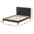 Artiss Bed Frame, PVC Leather, Double Size, Black, 195x139x98 cm, LED Lights, USB Ports, Modern Design