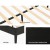 Artiss Bed Frame, PVC Leather, Double Size, Black, 195x139x98 cm, LED Lights, USB Ports, Modern Design