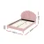 Artiss ROSY Double Bed Frame with Pink Velvet Scallop Bedhead - Elegant Wood Base, Easy Assembly, 1-Year Warranty