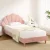 Artiss ROSY King Single Bed Frame - Pink Velvet Scallop Bedhead, Wood Frame, Easy Assembly, 1-Year Warranty