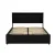 Artiss Dunn Double Size Bed Frame with LED, 4 Drawers, Black PU Leather, Foam Padding, Wooden Slat Support, 16 Colours