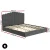 Artiss FION King Size Bed Frame Velvet Grey Upholstered with Gas Lift Storage, Padded Headboard, Wooden Slats