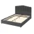 Artiss FION Queen Size Bed Frame Velvet Grey Upholstered with Gas Lift Storage, Padded Headboard, Wooden Slats