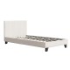 Artiss Neo King Single Bed Frame, Premium Boucle Fabric, Textured Headboard, Sturdy Construction, Easy Assembly
