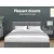 Artiss Queen Bed Frame, Faux Linen Fabric, Grey, 215x160x86.5cm, Modern Design, Durable & Easy Assembly