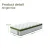 Artiss BedStory Single Bed Bundle: White Bouclé Frame & Medium Firm Hybrid Mattress with Pocket Coils, Easy Assembly
