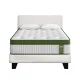 Artiss BedStory Single Bed Bundle: White Bouclé Frame & Medium Firm Hybrid Mattress with Pocket Coils, Easy Assembly