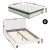 Bedstory Artiss Double Bed Frame in White PVC Leather with Padded Headboard & Hybrid Pocket Coil Mattress, Medium Firm Bedstory Artiss Double Bed Frame in White PVC Leather with Padded Headboard & Hybrid Pocket Coil Mattress, Medium Firm