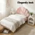 Artiss ROSY King Single Bed Frame & Bedside Table Set - Pink Velvet Scallop Headboard, Wood Frame, E1 MDF Storage