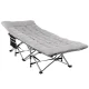 Artiss Heavy Duty Folding Bed with Removable Mattress, Metal Frame, 185CM, Grey - Portable & Compact Sleeping Solution