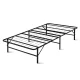 Artiss King Single Folding Bed Frame - Powder-Coated Metal Base, 36cm High, Storage Space, No Tools Needed, Black
