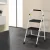 Giantz 3 Step Ladder - Lightweight Folding Steel, Non-Slip, Easy Grip, 150kg Capacity, Space-Saving Design, Black/White Giantz 3 Step Ladder - Lightweight Folding Steel, Non-Slip, Easy Grip, 150kg Capacity, Space-Saving Design, Black/White