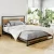 Artiss Dane Double Size Bed Frame - Industrial Design with Metal & Wood, Black Finish, Strong Support, 300kg Capacity