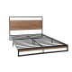 Artiss Dane King Single Bed Frame - Industrial Design, Metal & Wood, Black & Dark Wood, Sturdy Steel, 150kg Capacity Artiss Dane King Single Bed Frame - Industrial Design, Metal & Wood, Black & Dark Wood, Sturdy Steel, 150kg Capacity