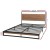 Artiss Queen Bed Frame - Metal & Wood, Industrial Design, Black, Fits Standard Mattress, 300kg Capacity