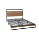 Artiss Dane Single Size Bed Frame - Industrial Metal & Wood Design, Sturdy Steel, Rust-Resistant, Fits 90x190cm Mattress
