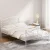 Artiss Double Bed Frame, Metal, White, 192x140x93cm, Stylish Provincial Design with Storage, Easy Assembly
