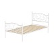 Artiss Bed Frame, Metal, Single Size, White, 192x94x93cm, Provincial Style, Rust-Resistant, Storage Space Artiss Bed Frame, Metal, Single Size, White, 192x94x93cm, Provincial Style, Rust-Resistant, Storage Space