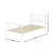 Artiss Bed Frame, Metal, Single Size, White, 192x94x93cm, Provincial Style, Rust-Resistant, Storage Space