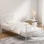 Artiss Bed Frame, Metal, Single Size, White, 192x94x93cm, Provincial Style, Rust-Resistant, Storage Space