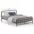 Artiss Leo Queen Bed Frame - Black Powder-Coated Steel, Country-Style Design, Strong Support, Ample Underbed Storage