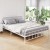 Artiss Leo Queen Bed Frame - White Powder-Coated Steel, Country-Style Design, Strong Support, Ample Under-Bed Storage
