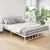 Artiss Leo Queen Bed Frame - White Powder-Coated Steel, Country-Style Design, Strong Support, Ample Under-Bed Storage