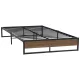 Artiss Oslo Double Bed Frame - Industrial Metal & Wood Design, Sturdy Steel Construction, Fits Standard Mattress