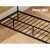 Artiss PAULA King Single Bed Frame - Rustic Metal Base with MDF Headboard, Reinforced Slats, 150KG Capacity, Black